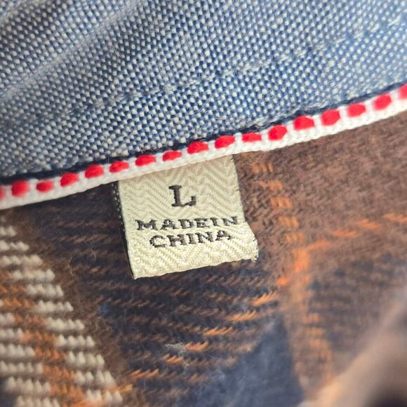 Jachs Brown Black Plaid Flannel Button Front Shirt - Picture 7 of 7